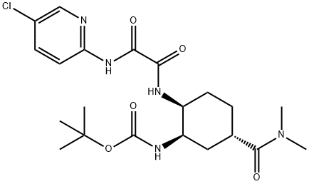 [(1R,2S,5S)-2-[[2-[(5-氯吡啶-2-基)氨基]-2-氧代乙?；鵠氨基]-5-(二甲基氨基羰基)環(huán)己基]氨基甲酸叔丁酯